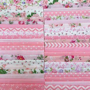 42Pcs 10cm*10cm Cotton Fabric DIY Making Supplies Quilting Patchwork Fabric Fat